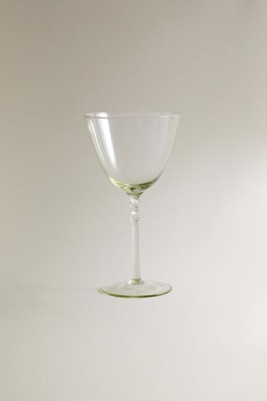 VERRE À PIED TWIST - Vert de Zara - Image 0