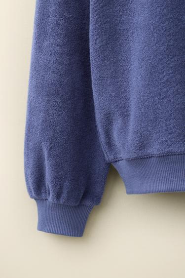 MOLETOM TERRYCLOTH CREATED BY CARAMEL LONDON X ZARA - Azul da Zara