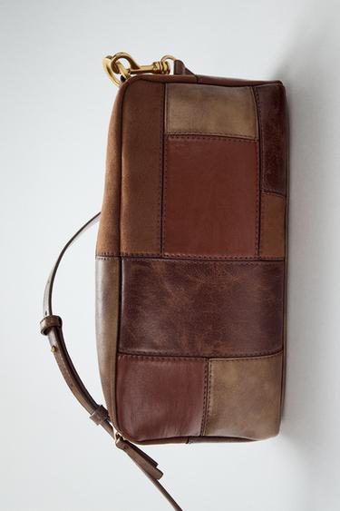 SCHULTERTASCHE IM PATCHWORK-LOOK - Mehrfarbig von Zara