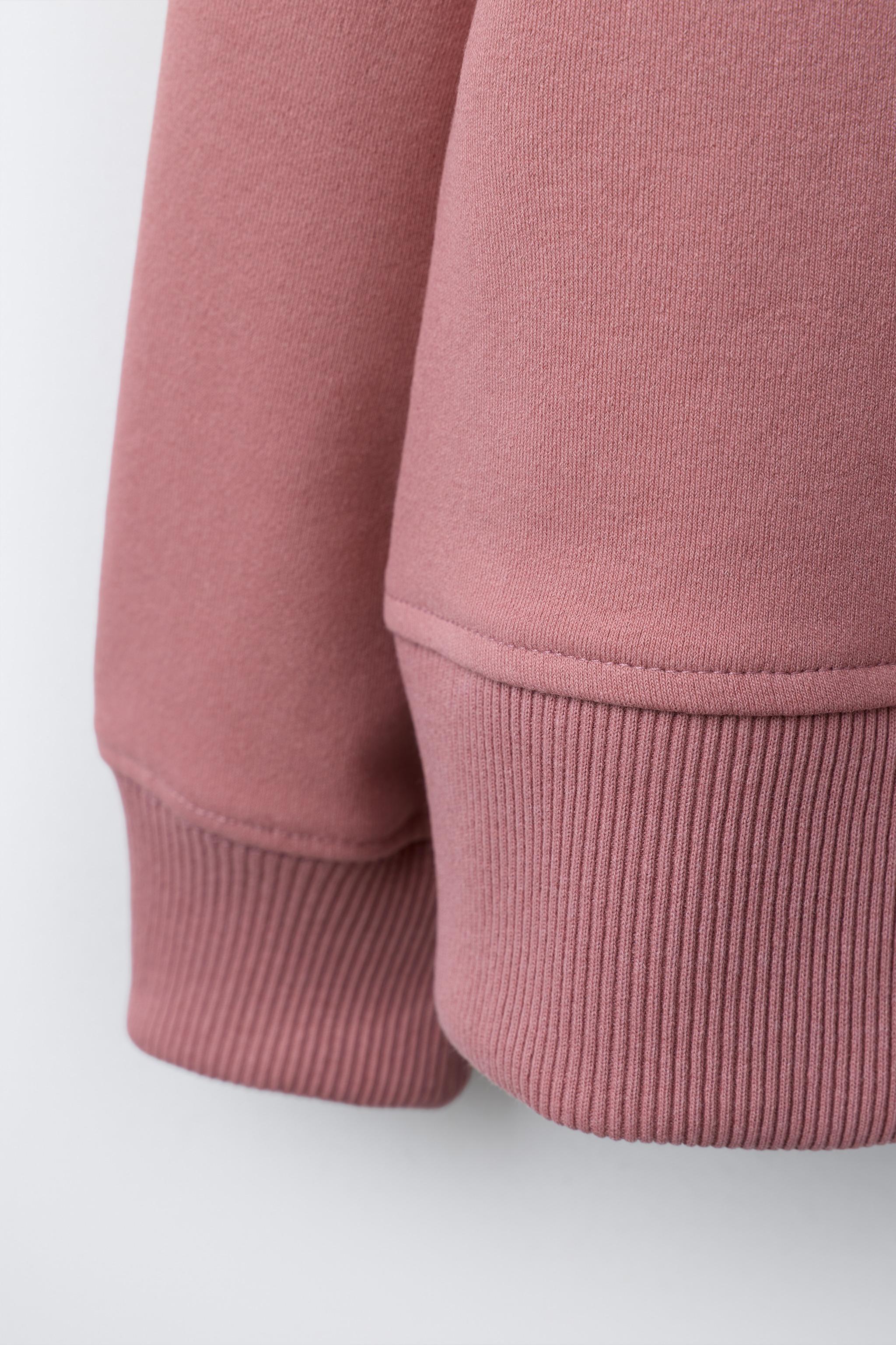 INTERLOCK SWEATSHIRT AND WIDE LEG PANTS SET