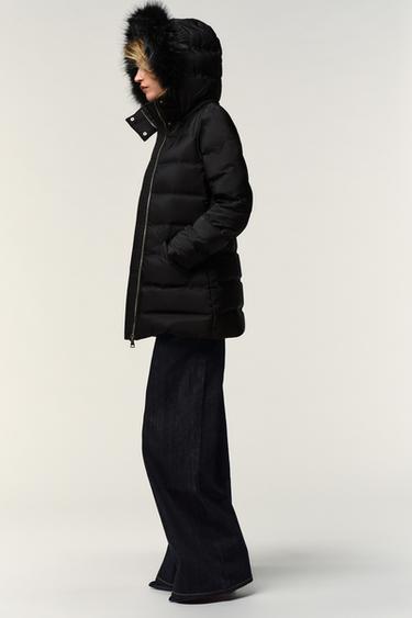 DOUDOUNE À CAPUCHE DÉPERLANTE COUPE-VENT - Noir de Zara - Image 5