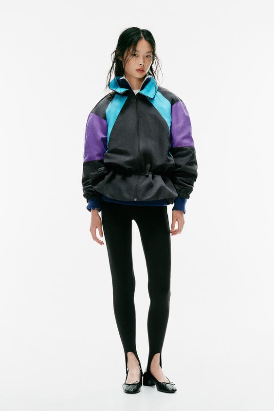 CONTRAST JACKET WITH SHOULDER PADS - Anthracite grey by Zara - Image 0