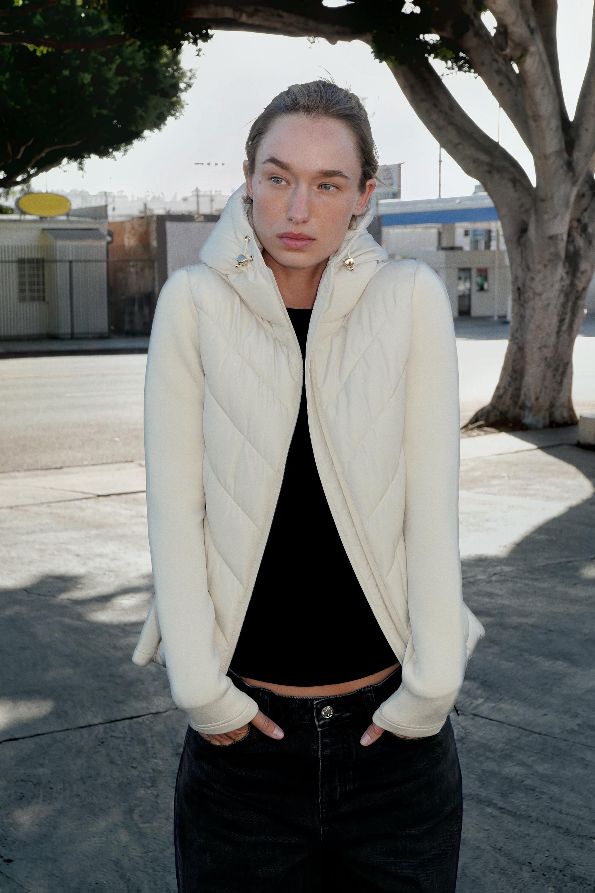 COMBINATION HOODED PUFFER JACKET