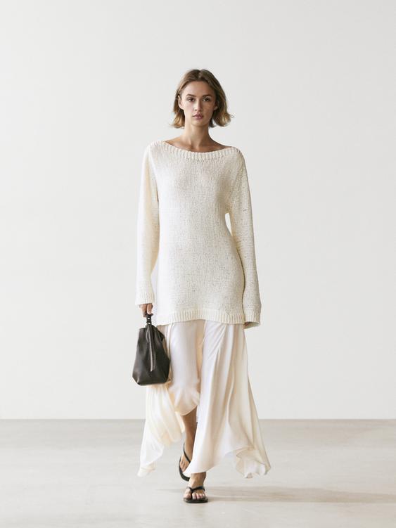 Combined asymmetric midi dress from Zara - $220