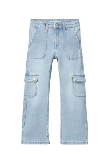 STRETCH FIT CARGO JEANS