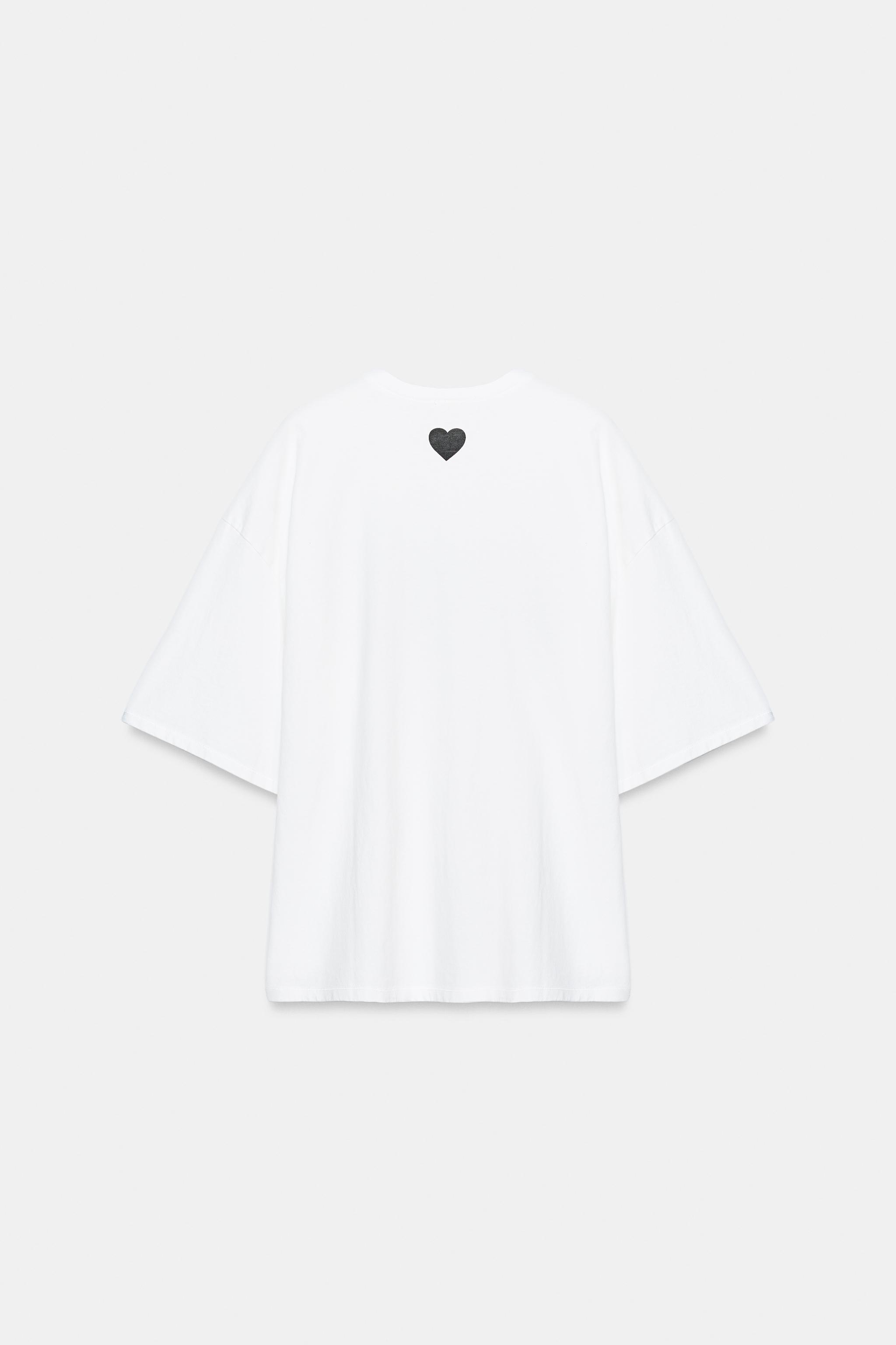 YAZILI OVERSIZE T-SHIRT - Görsel 8