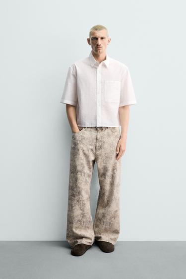 PANTALONI BAGGY FIT STAMPA ASTRATTA - Stampa di Zara