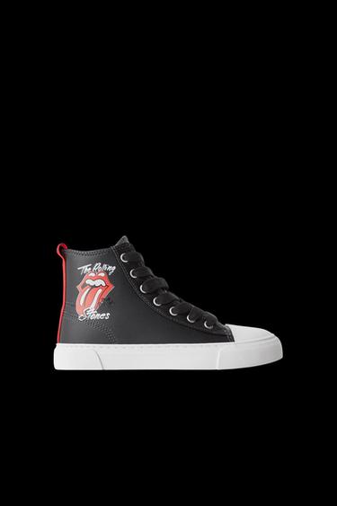 ROLLING STONES © HIGH-TOP SNEAKERS - Black by Zara - Image 0