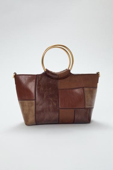 MINI SAC SEAU ANSES RIGIDES PATCHWORK - Multicolore de Zara