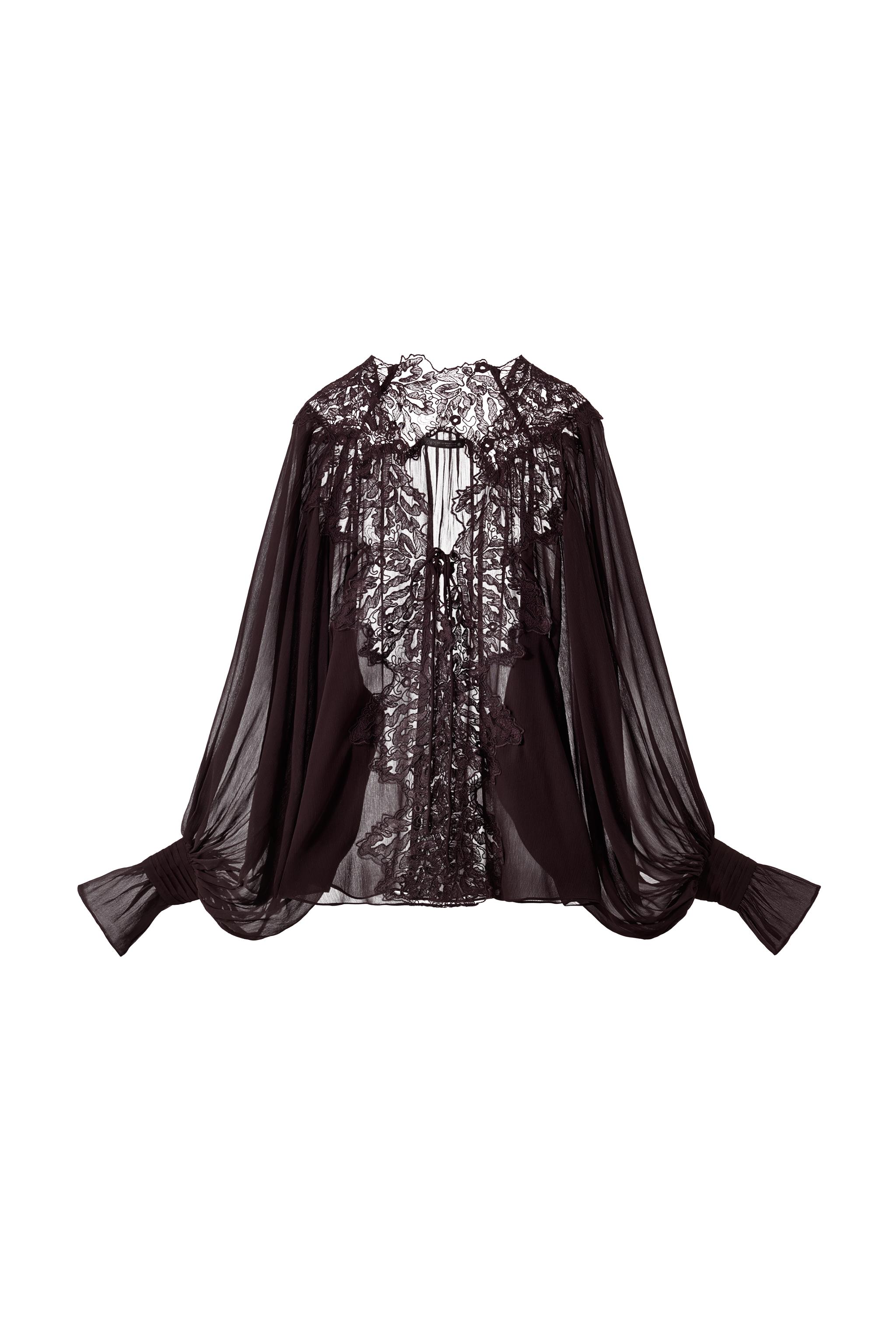 CAMISA ENCAJE LAZADA ZW COLLECTION