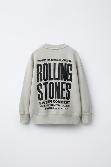ROLLING STONES © PRINTED SWEATSHIRT - Sand by Zara - Image 1