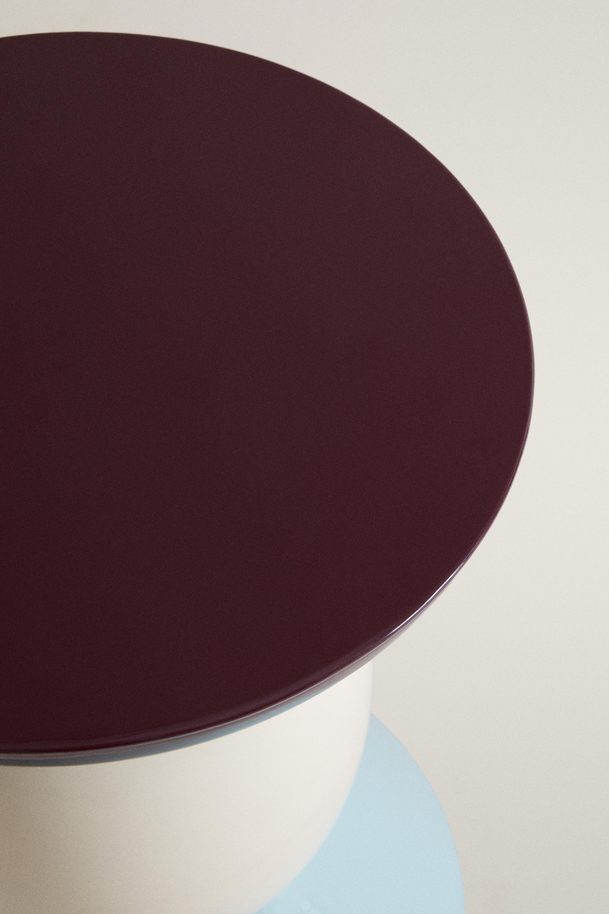 GEOMETRIC METAL SIDE TABLE