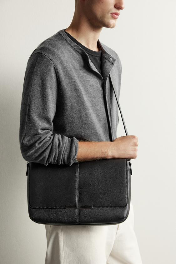 FLAP CROSSBODY BAG - Black by Zara - Image 0