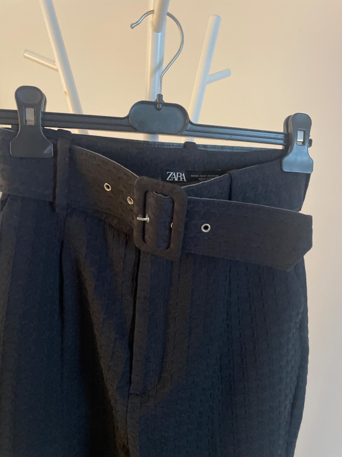 JACQUARD TROUSERS WITH BELT - Image 2