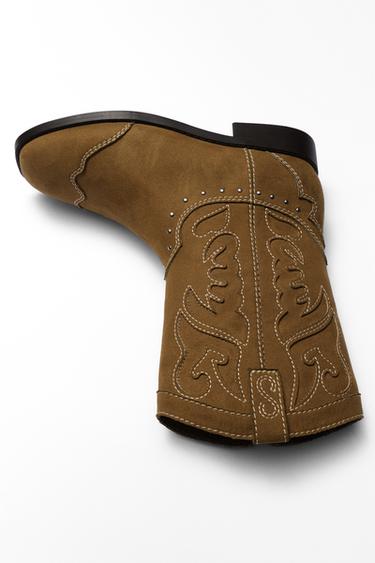 COWBOY BOOTS - Brown by Zara - Image 0