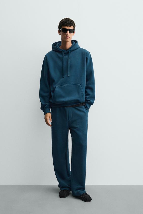 BASIC HEAVYWEIGHT HOODIE - Duck blue by Zara - Image 0