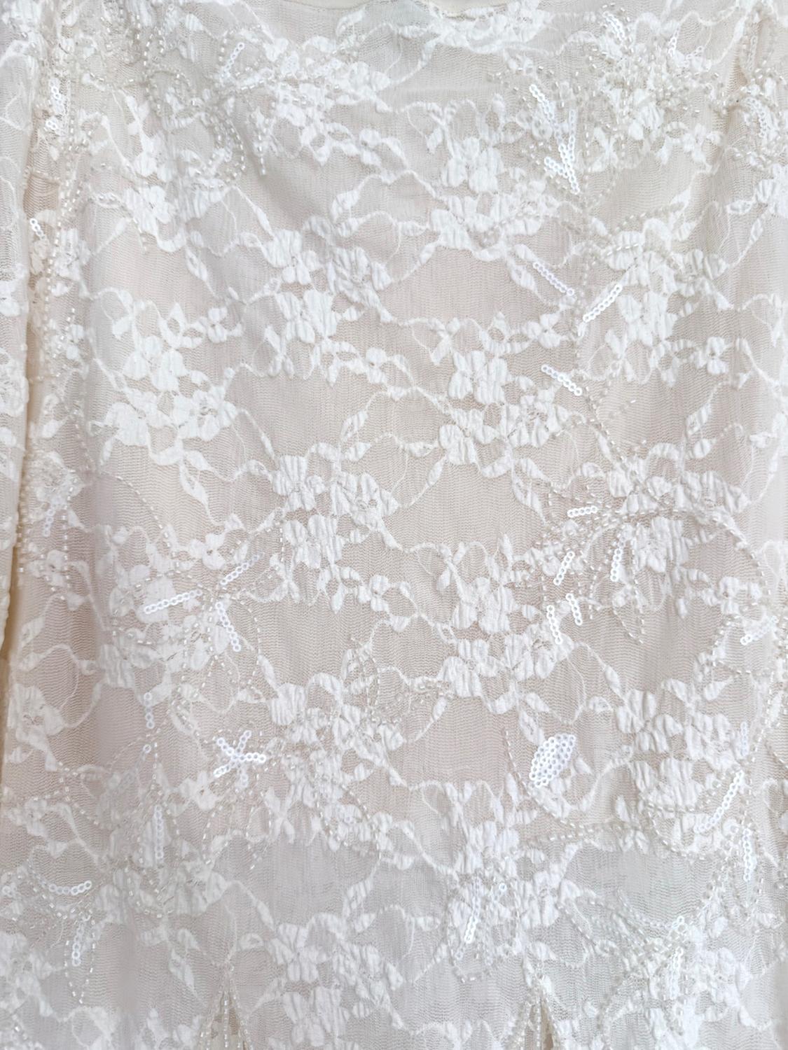BEADED FRINGE LACE SKIRT 4344302 - Image 3