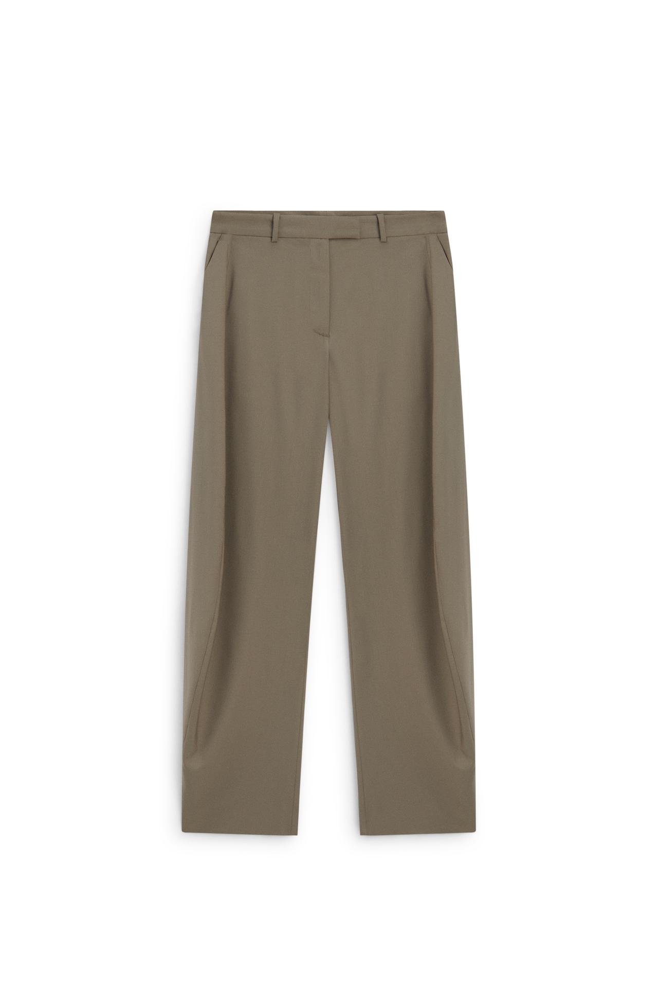 Wide-leg side seam pants - LIMITED EDITION — Black gold