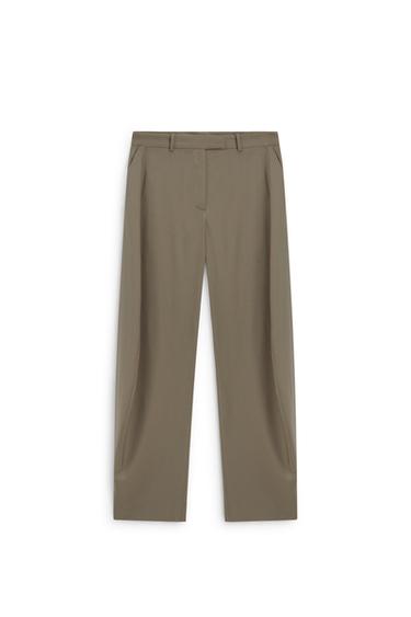 Wide-leg side seam pants - LIMITED EDITION — Black gold 2