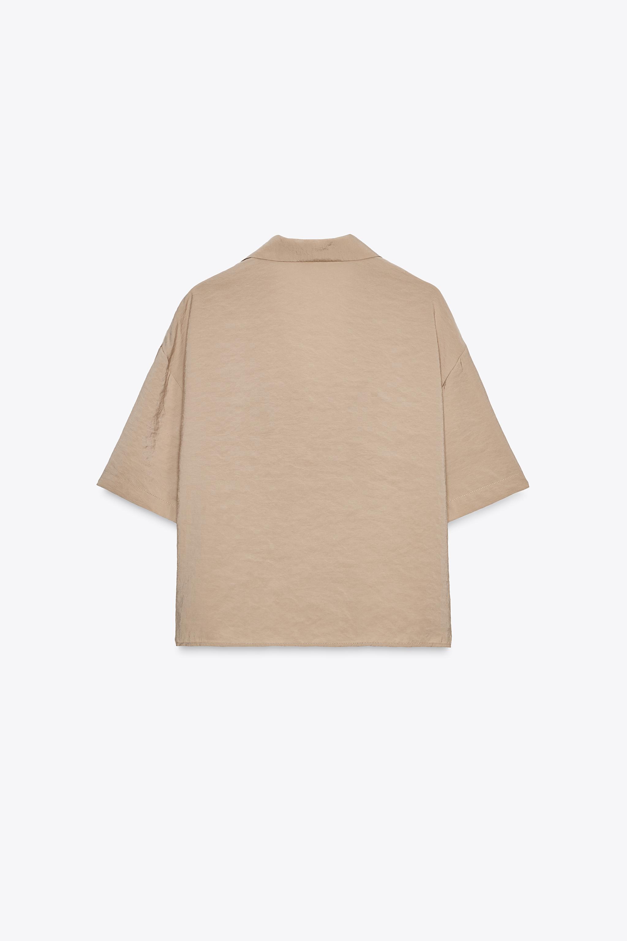ルシェルブルー　Brushed Wool Cropped Shirt　36 The Jeweller Brushed Cotton Shirt – La Garçonne