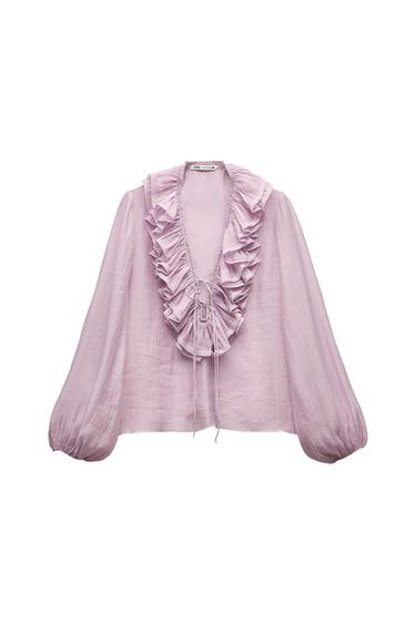 RUFFLED BLOUSE ZW COLLECTION