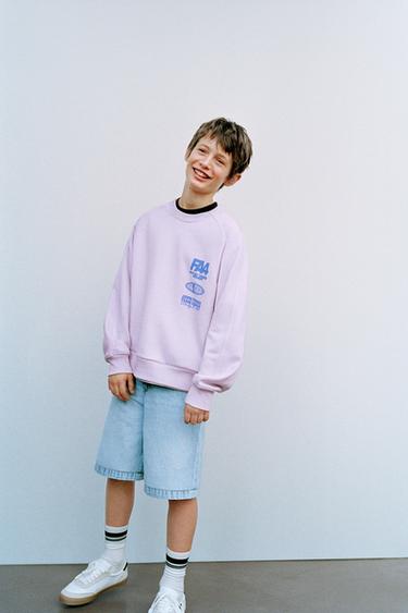 SWEAT IMPRIMÉ - Lilas clair de Zara - Image 4