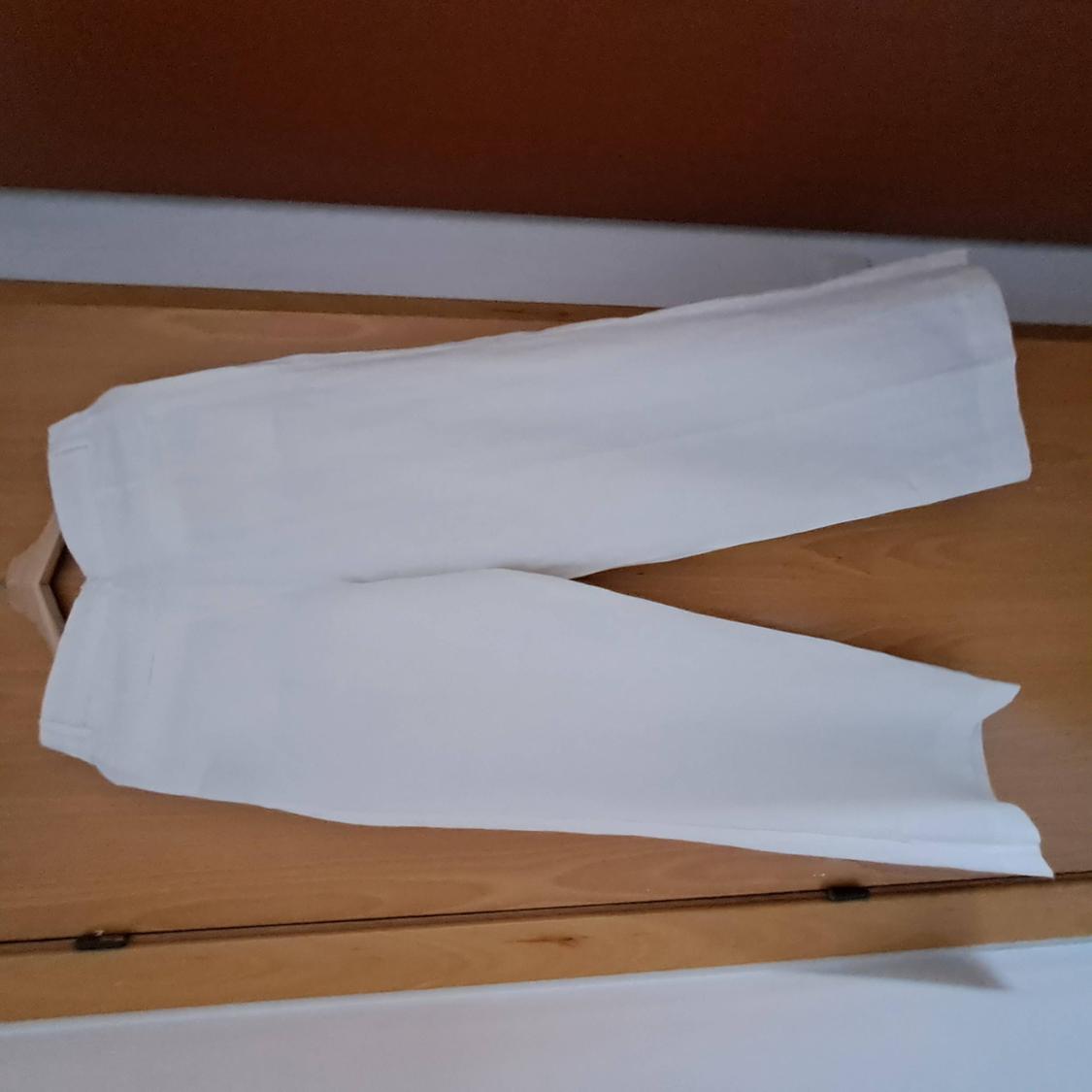 FULL LENGTH LINEN BLEND TROUSERS - Image 2