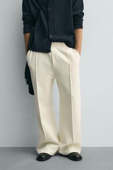 PANTALÓN JOGGER TÉCNICO COSTURA - Crudo de Zara