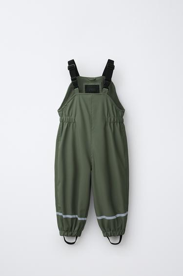 WATER-RESISTANT RUBBERISED JUMPSUIT - Green by Zara