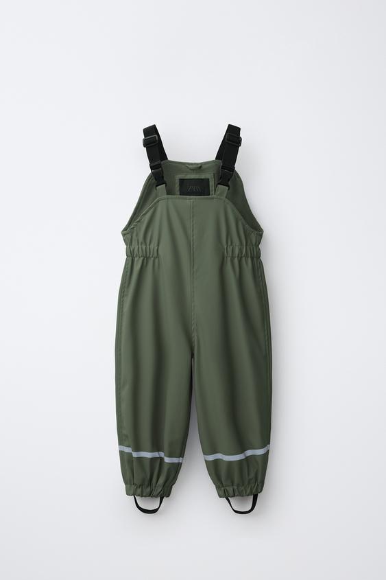 WATER-RESISTANT RUBBERISED JUMPSUIT - Green by Zara - Image 0