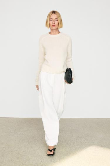 Jersey punto corto 100% cashmere - Amarillo de Zara - Imagen 0