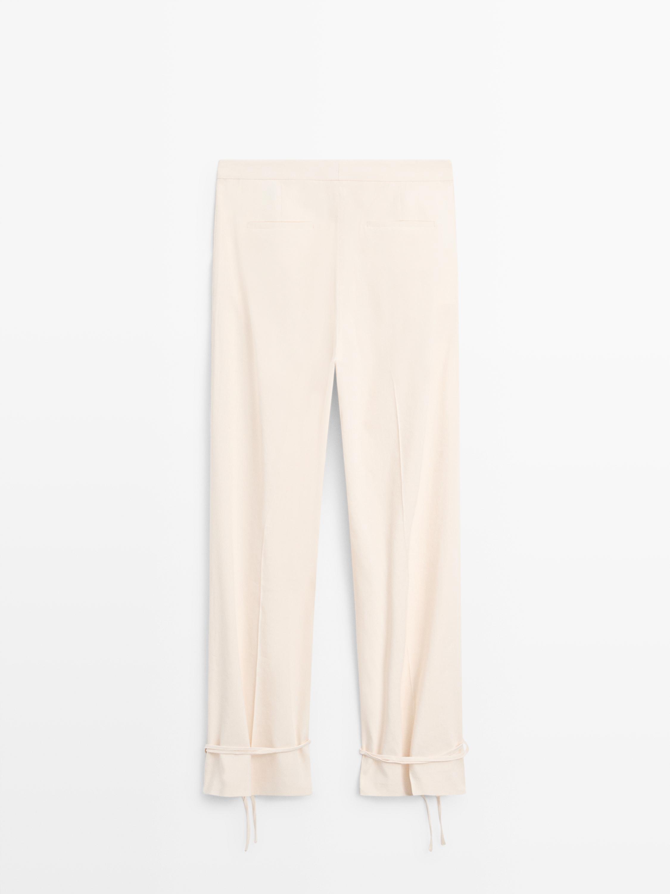 Pantalon fluide barrel fit
