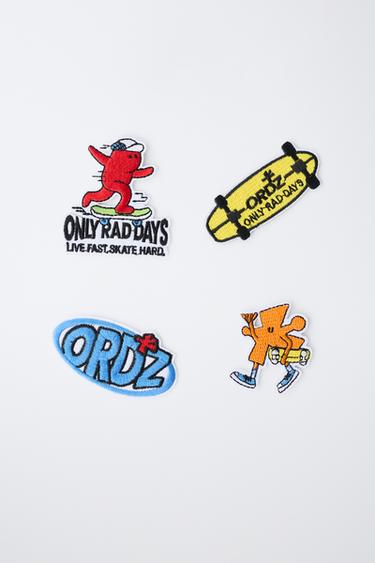4-PACK OF SHAPED PATCHES - Multicoloured by Zara - Image 3