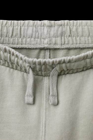 Zara GARMENT DYE JOGGING PANTS - Mid-gray