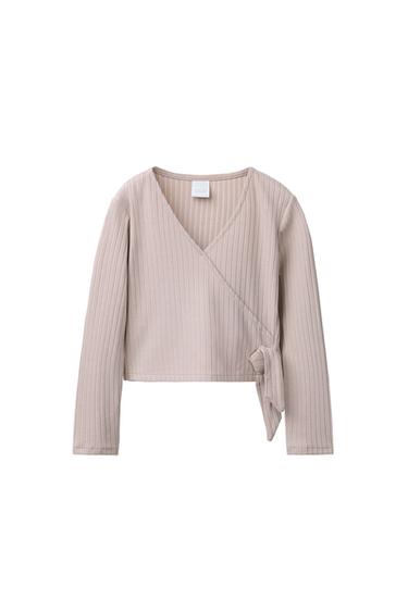 CAMISETA CRUZADA CANALÉ BALLET - rosa claro de Zara