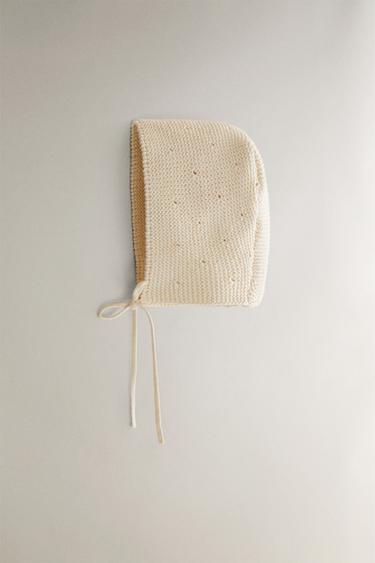 BONNET BÉBÉ TRICOT - Beige clair de Zara - Image 1