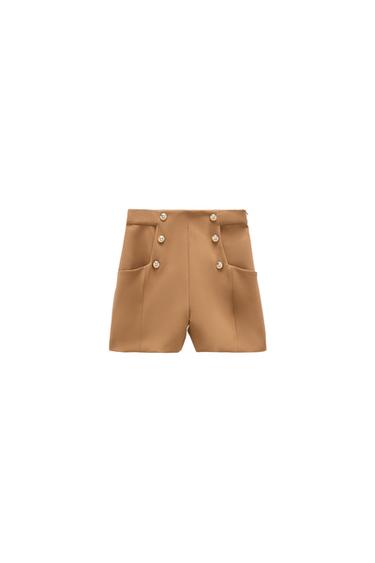 BUTTONED BERMUDA SHORTS