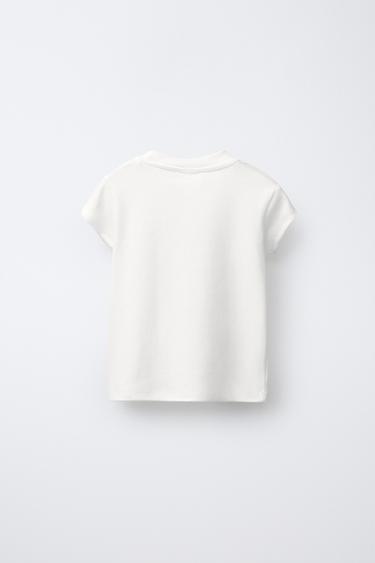 SLOGAN PATCH T-SHIRT - White by Zara - Image 1