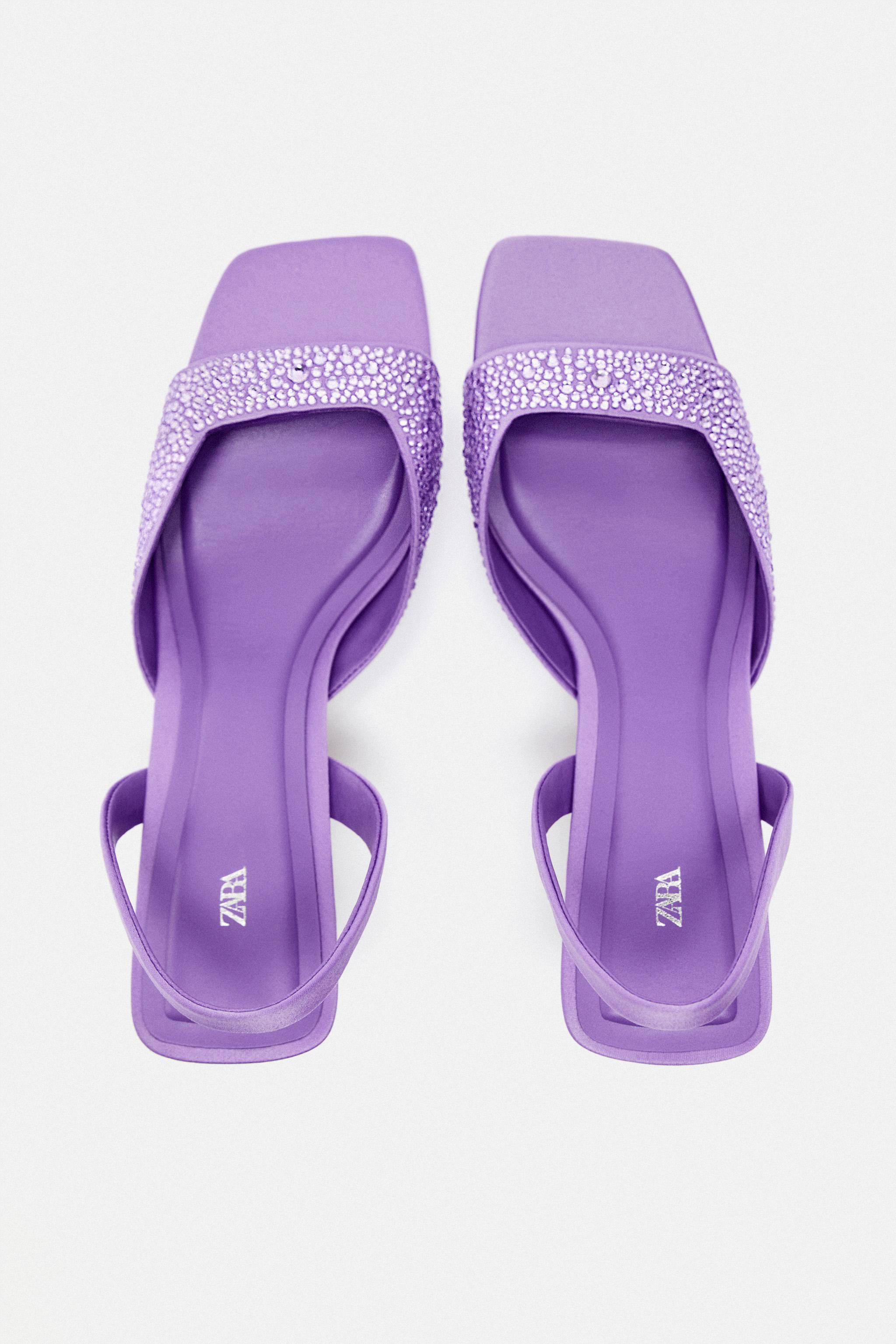 Zara best sale purple sandals