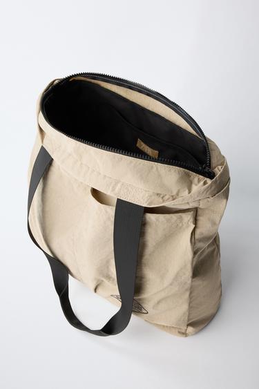 TECHNICAL TOTE BAG - Sand Brown by Zara - Image 3