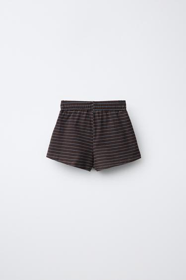 HEAVY JERSEY BERMUDA SHORTS - Brown by Zara - Image 1