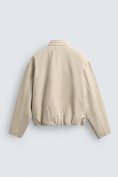 CROPPED FIT FIREMAN CLASP JACKET - Butter by Zara - Image 7