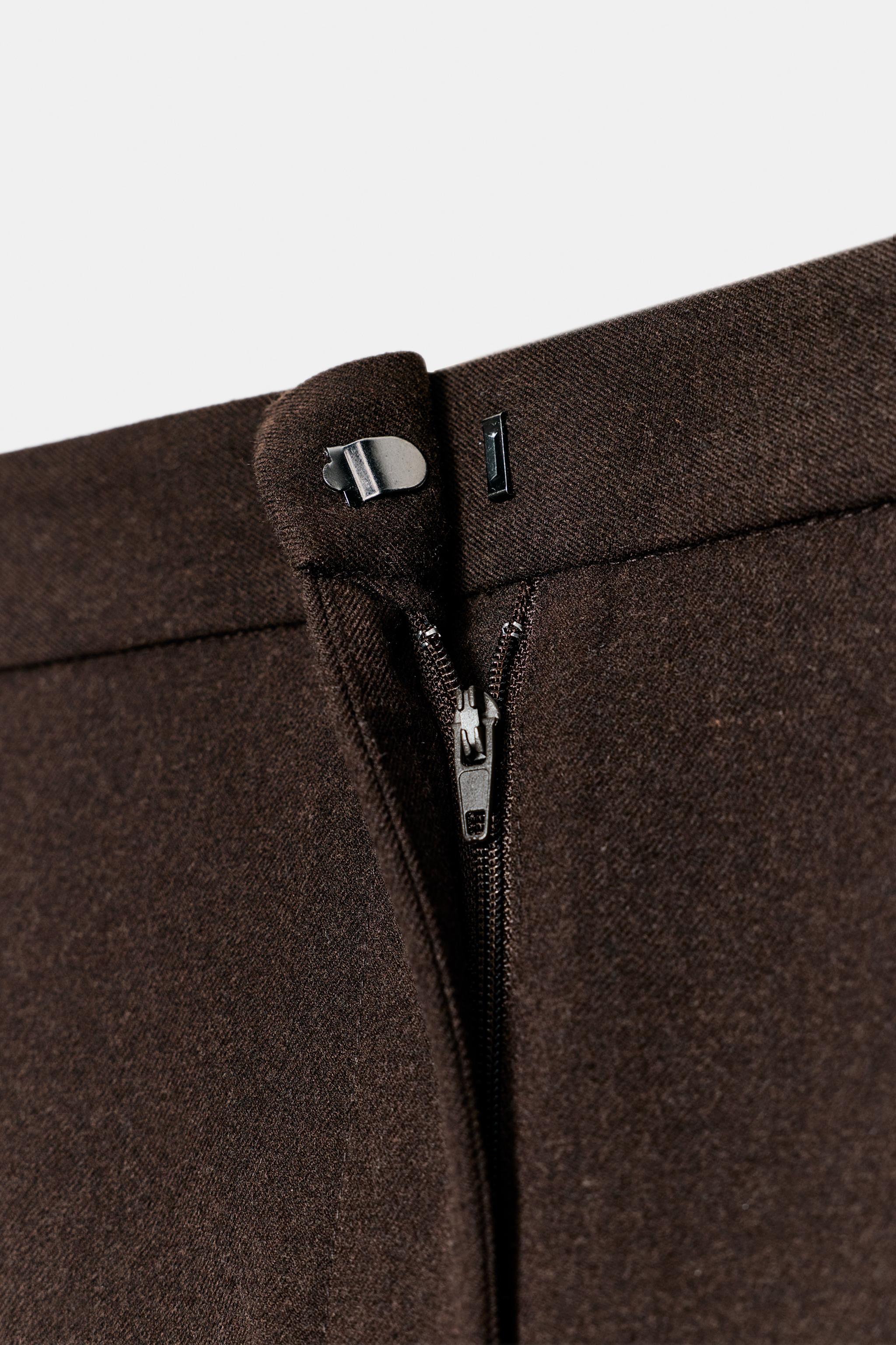 MID-RISE STRAIGHT LEG PANTS