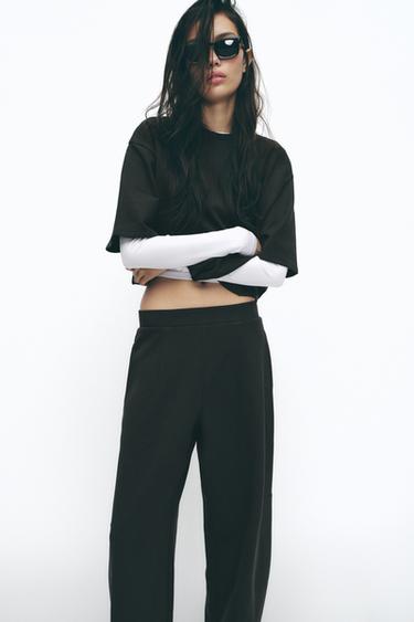 INTERLOCK BALLOON TROUSERS - Charcoal by Zara - Image 1
