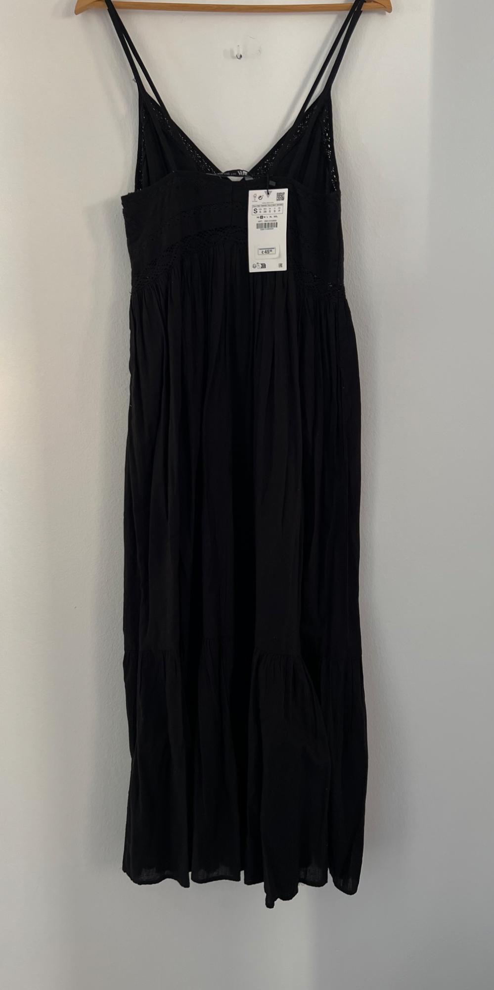 MIDI DRESS WITH LACE TRIM - Image 3