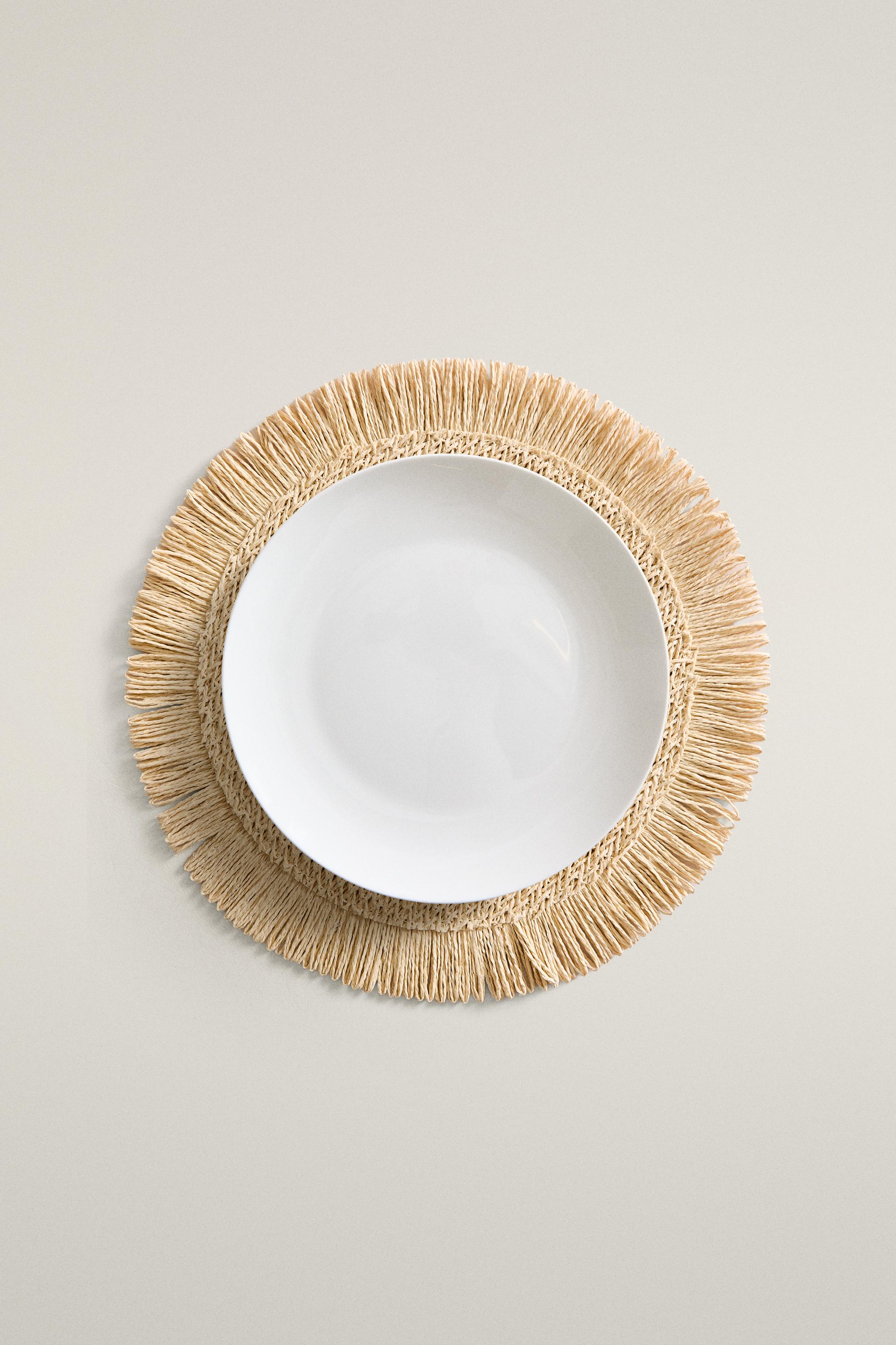 FRINGED PAPER PLACEMAT (PACK OF 2)