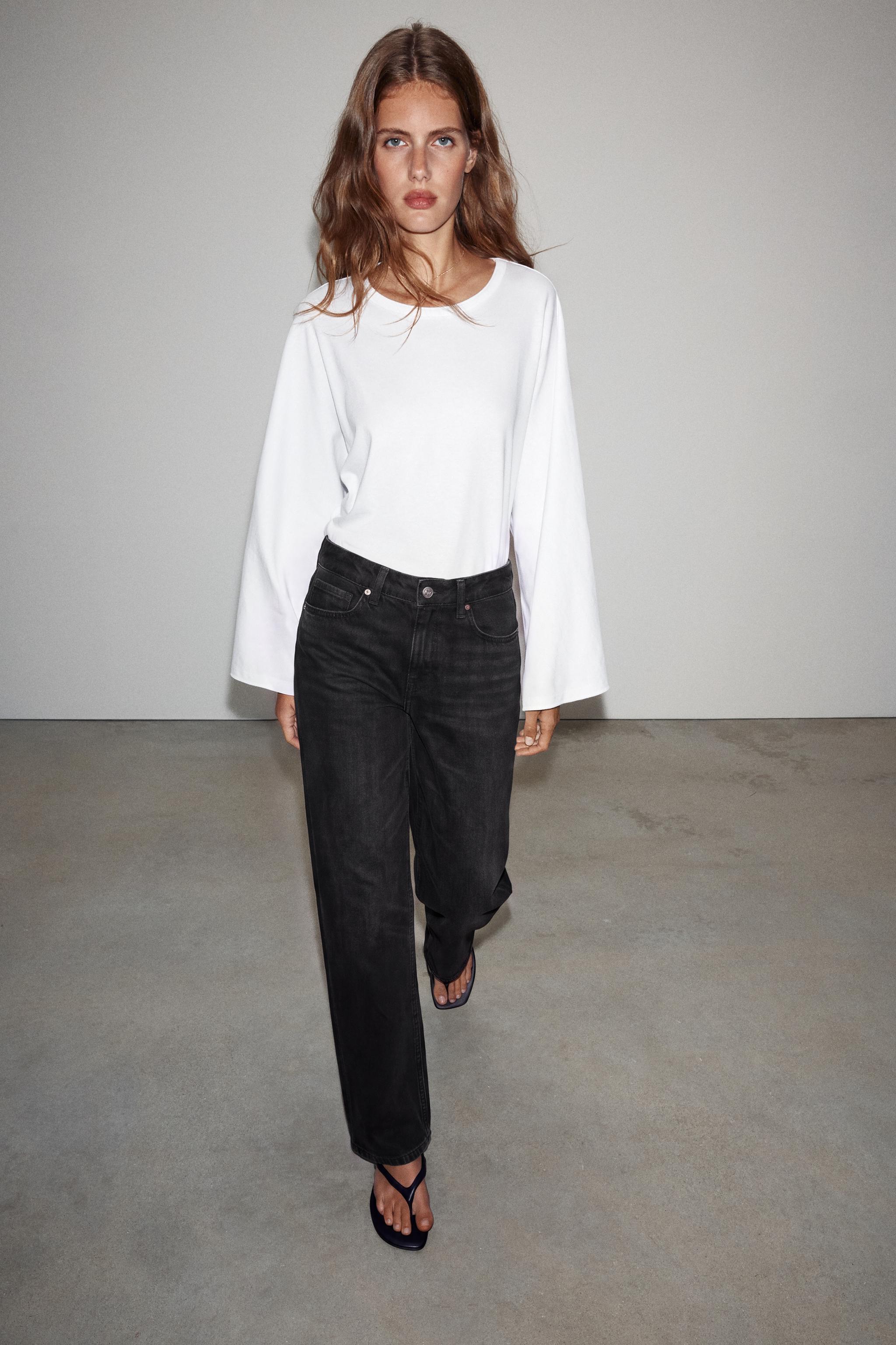 Z1975 LOW RISE REGULAR JEANS — Black