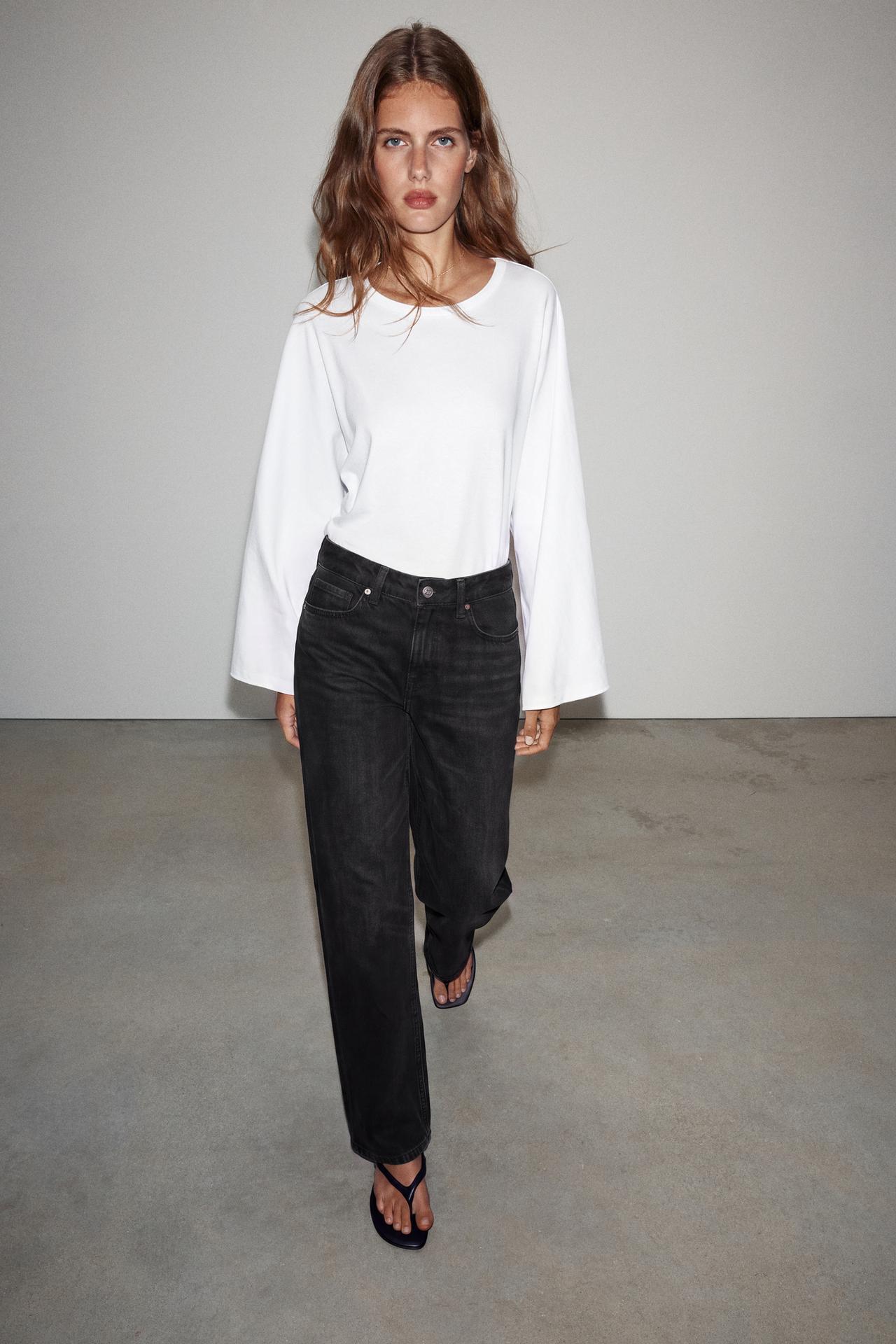 Z1975 LOW RISE REGULAR JEANS — Black