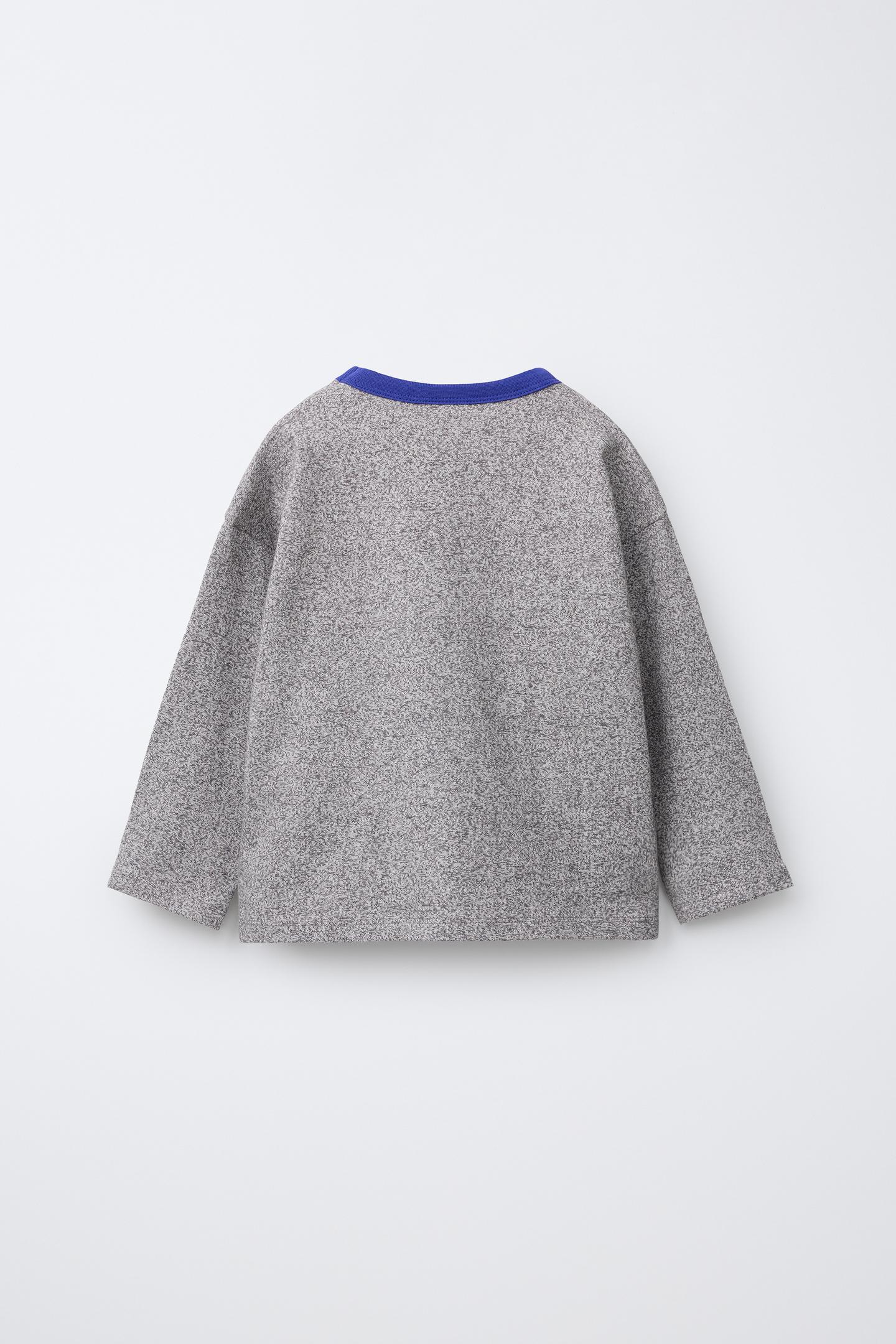 Детская футболка Zara Snoopy Peanuts™ Graphic, цвет: Серый меланжевый — фото 3