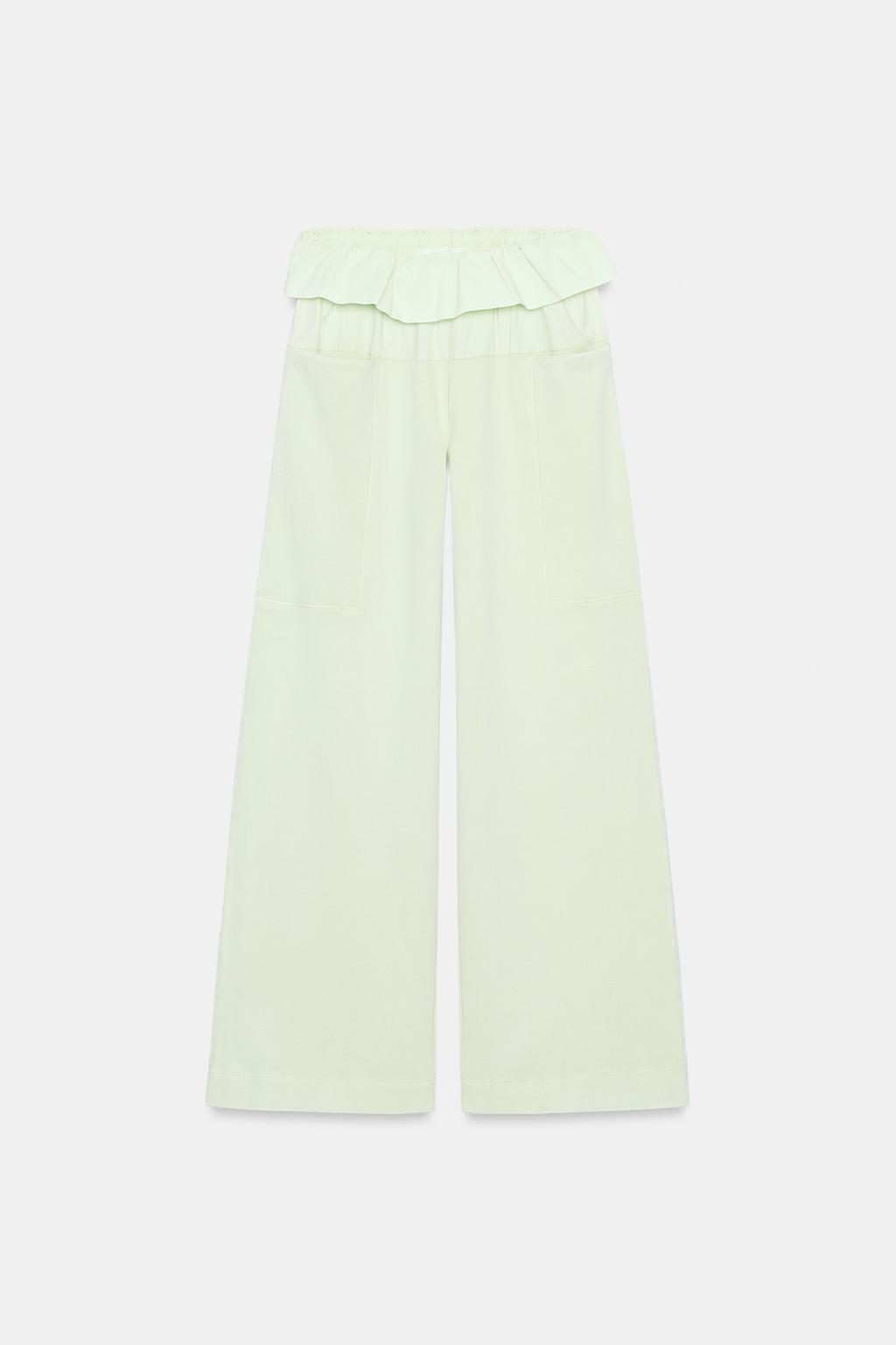 POPLIN WAIST PANTS